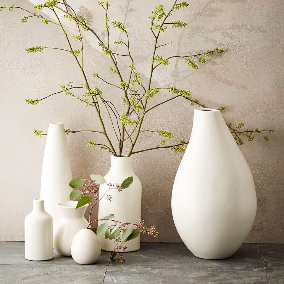 Pure White Ceramic Vases west elm Australia